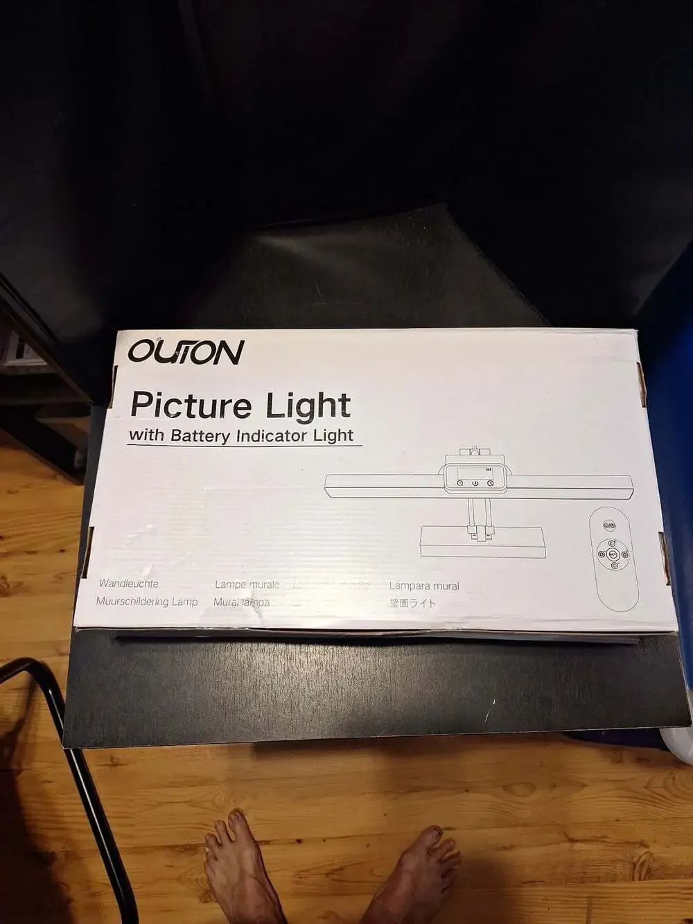 OUTON LED Picture Light with Battery Indicator and Remote